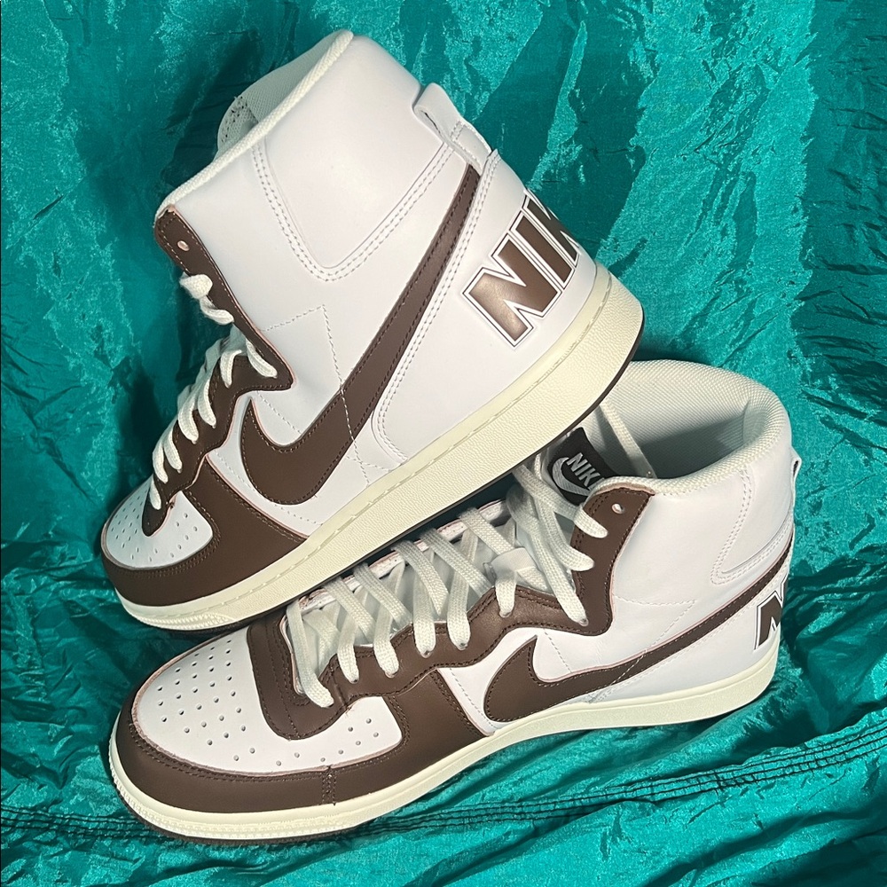 Nike Air Terminator High White Cacao Wow Sail Men Size-10 Sneaker FJ4199-100